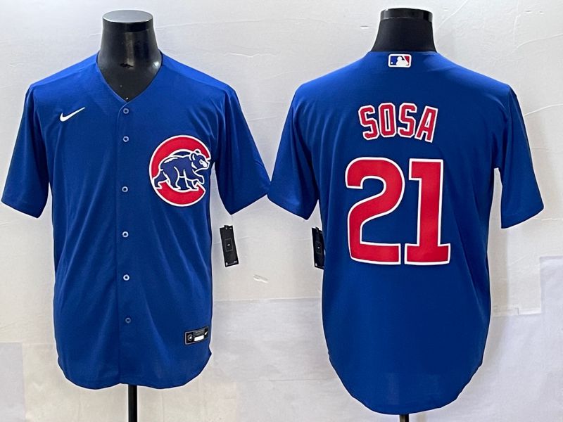 Men 2025 Chicago Cubs #21 Sosa Blue Game Nike MLB Jersey style 1->chicago cubs->MLB Jersey